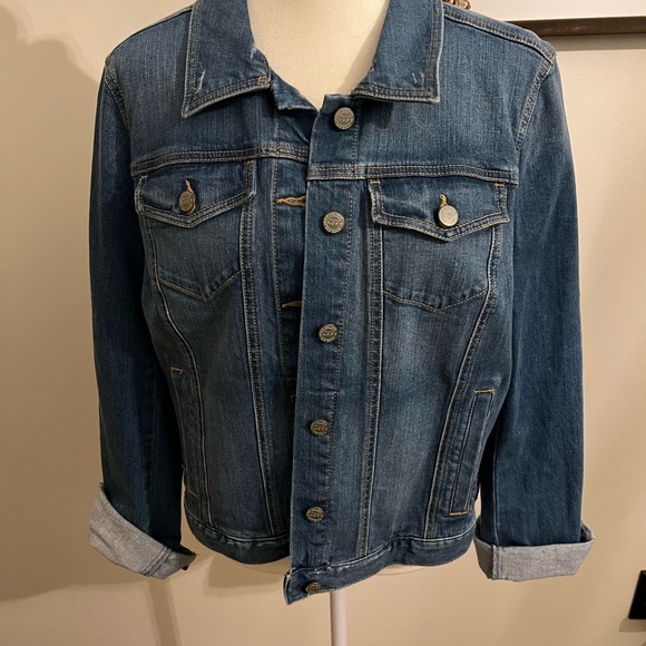 Ann Taylor Jackets & Blazers - NWOT Anne Taylor Loft Denim Trucker Jean Jacket. Sz L.